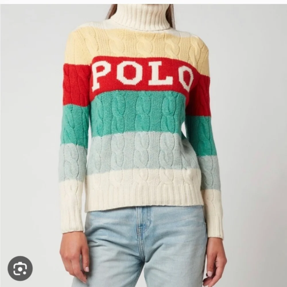 Polo by Ralph Lauren Multicolor Striped Turtleneck Sweater - Picture 2 of 4